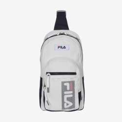 Fila Vertical Linear Sling - Miesten Olkalaukku - Valkoinen | FI-32234